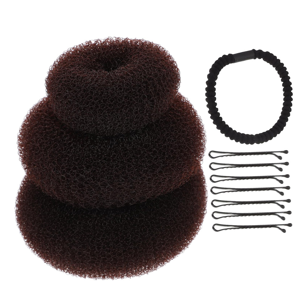 Unisex Hair Bun Maker With Pins, Donut Bun Maker For Wedding Updo, Secure Hold, Natural Volume Boost