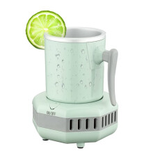 Drink Cooler Cup with Instant Cooling, Electric Mini Fridge Cup for Desk or Car, Coffee Beer Juice