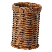 Woven Utensil Holder for Kitchen, Large Capacity Rattan Style Cutlery Organizer Basket