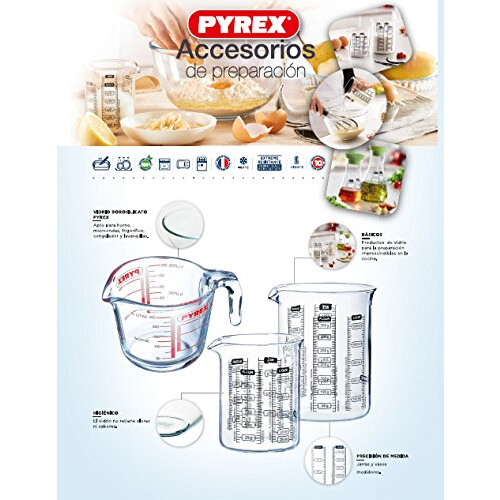 Pyrex Pyrex Glass Measuring Jug, 1L, Transparent 2
