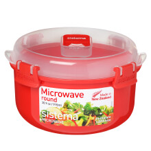 Sistema Microwave Round Bowl | 915 ml Food Container with Steam Releas