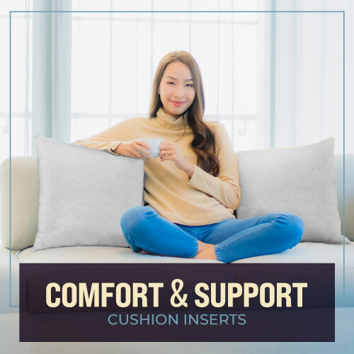 NIGHTSLEEP 4 X Cushions Inner Pads Cushion Stuffer Inserts, Hollowfibr 1
