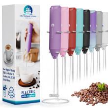 Electric Milk Frother Handheld, Battery Operated Whisk Beater Foam Mak