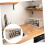 Wooden Cutlery Organizer with Durable Iron Frame for Clutter Kitchen Utensil Storage Box 4