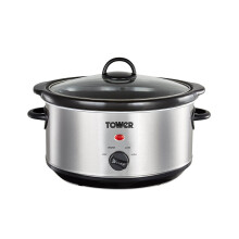 Tower T16039 Slow Cooker with 3 Heat Settings and Removable Dishwasher