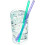 Joie Joie Reusable Plastic Straws – 20-Piece Glitter Drinking Straws Set wi 2