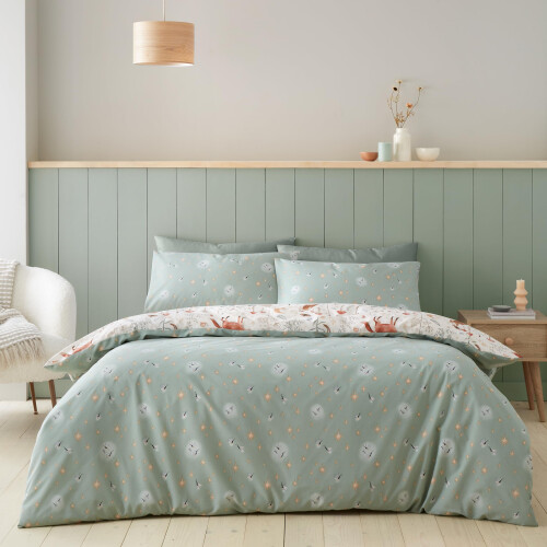 Catherine Lansfield Catherine Lansfield Enchanted Twilight Animals Reversible Single Duvet 1