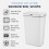 Tower Tower T838005W Sensor Bin with Retainer Ring, Battery-Operated, 50L, W 2