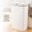 Tower Tower T838005W Sensor Bin with Retainer Ring, Battery-Operated, 50L, W 4