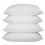 Pillow Cases 4 Pack White, Envelope Closure 100% Pure Cotton Pillowcas 1