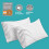 Pillow Cases 4 Pack White, Envelope Closure 100% Pure Cotton Pillowcas 3