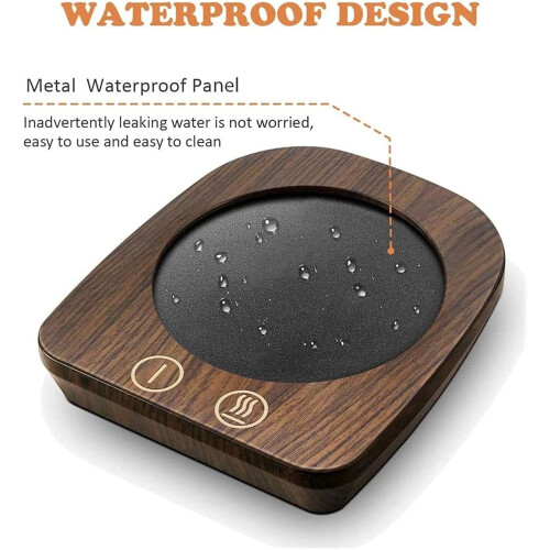 Coffee Cup Warmer with Adjustable Temperature Control, Waterproof Heating Plate and Stable Base 1