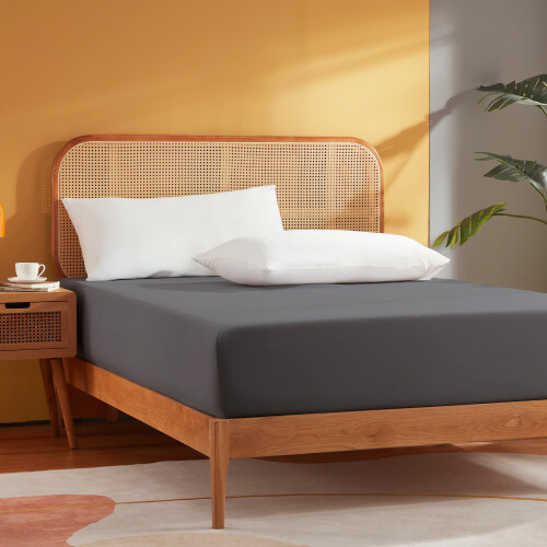 Sonive Single Fitted Sheet, Bedding Single Bed Fitted Fheet - Deep Fit