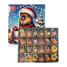 Capybara Advent Calendars 2025, 24 Days Christmas Countdown Toys, Cale