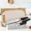 Kitchen Knife Holder with Scissors and Cutting Board Storage, Ventilated Countertop Organizer 5