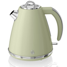 Swan SK19020GN Retro Jug Kettle, Fast Boil, Easy Pour, 360 Degree Base