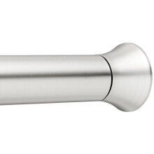 Amazon Basics Telescopic Shower Curtain Pole, 107-185 cm, Nickel