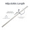 Amazon Amazon Basics Telescopic Shower Curtain Pole, 107-185 cm, Nickel 3