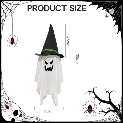 Jsdoin Halloween Decorations Hanging Ghost Lighted Flying Ghost Grim R 2