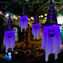 Jsdoin Halloween Decorations Hanging Ghost Lighted Flying Ghost Grim R