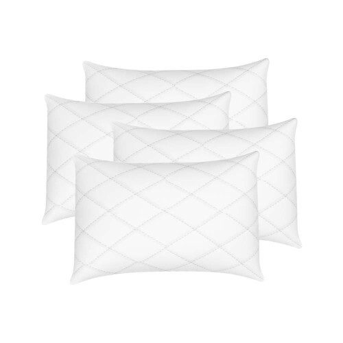 IMFAA Quilted Zipped Pillow Protector Pack of 4 - Soft and Comfortable