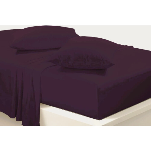 Easy Care NON IRON 4FT SMALL DOUBLE/DOUBLE Fitted Sheet Polycotton Bed