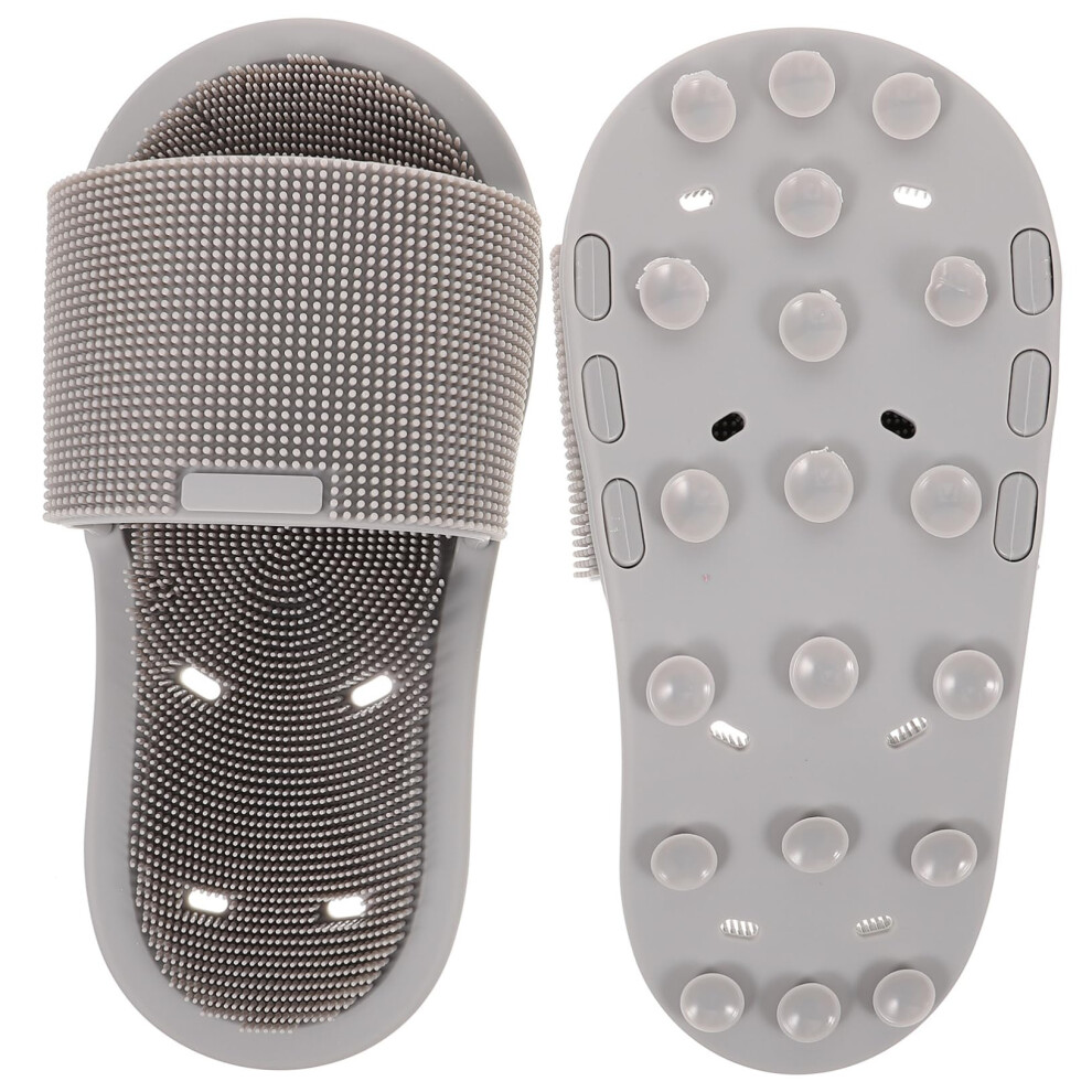 Massage Shower Slippers with AntiSlip Suction Base SpaStyle Silicone Foot Scrubber for Men Women