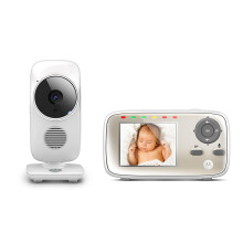 Motorola Nursery indoor MBP483 Video Baby Monitor with 2.8 Inch Handheld Parent Unit and Two-Way Communication and Room Temperature