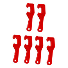 6 Pcs Plastic Bucket Lid Opener Tool with SlipResistant Grip for Paint Cans Long Handle Design