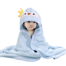 HiABsee Baby Towels with Hood - Ultra Soft Hooded Towels for Newborns, Unique Animal Design Penguin Bath Towel for Boys and Girls