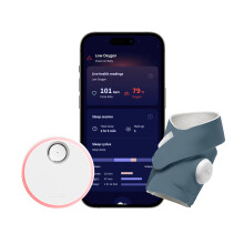 Owlet Dream Sock - Smart Baby Monitor - Track Live Pulse (Heart) Rate, Oxygen in Infants - Blue