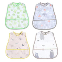 norinori Baby bibs Waterproof Bib - Feeding bib, Adjustable Washable, Soft ForToddler Infant Kids, 0-36 Months