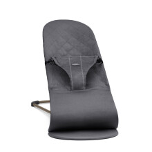 BabyBjörn Bouncer Bliss, Woven, Classic Quilt, Anthracite