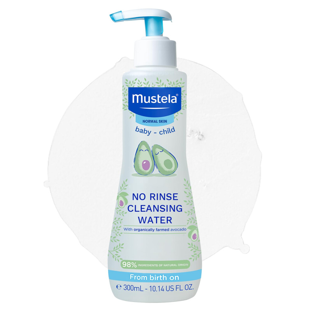 No Rinse Cleansing Water With Organic Avocado 300Ml Mustela