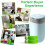Nappy Bin Refills Bags 9 Pack (7M Each) Extra Thickness, Powerful Odor Lock Disposal Nappy Sacks,Lemon Scented 6