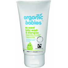 Green People Organic Babies Baby Wash & Shampoo - Scent Free 150ml (Pack of 6)