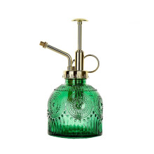 Glass Plant Mister Spray Bottle Vintage Design for Succulents and Indoor Outdoor Plant Care Green