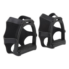2 Pcs Horse Riding Stirrup Non-Slip Reinforced Microfiber, Resin & Rubber