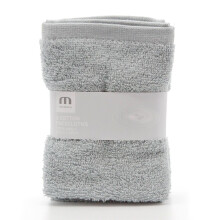 Meridiana Super Soft 100% Cotton Family Washcloths. Machine Washable. Grey. 3 Pack. 30cm X 30cm X