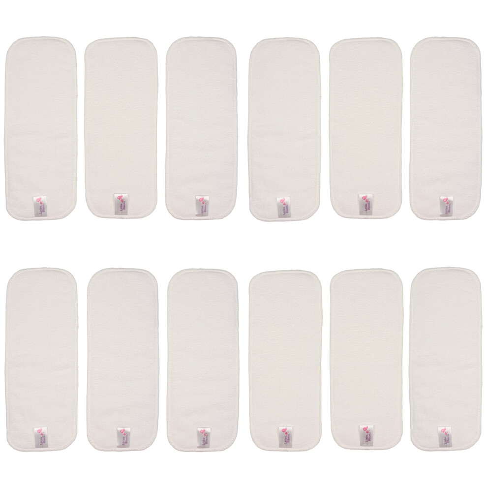 Littles And Bloomz 12 Microfibre Reusable Nappy Insert Cloth Diaper Booster, Mf12 Littles & Bloomz