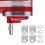 Ελατήριο και πλυντήριο 4 τμχ για μίξερ KitchenAid 3,5 λίτρα έως 7 λίτρα Προστατεύουν και 5