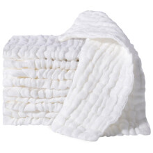 Zuimei 10 Pcs Muslin Cloths For Baby Muslin Squares Small Burp Cloths Cotton Wipes Absorbent Face Body Towel Baby Essentials For Newborn