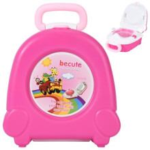 Bebamour Baby Potty Training Toilet Seat Portable Potty for Toddlers Travel Potty for Boys and Girls, Rose