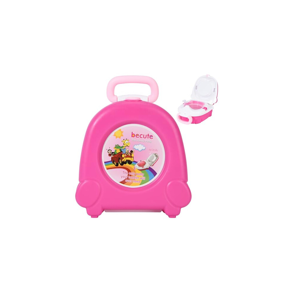 Baby Potty Training Toilet Seat Portable Potty For Toddlers Travel Potty For Boys And Girls, Rose Bebamour