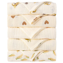 GSrenyu 5 Pack Baby Muslin Cloths For Baby Muslin Squares Cotton Washcloths Baby Wipes Baby Essentials For Newborn Baby Wiping Bathing Feeding