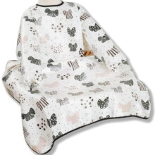 norinori Baby Bibs with Long Sleeves Specialized for Use in High Chair for 6 to 36 Months Toddlers, Waterproof Easy to Clean (bow tie)
