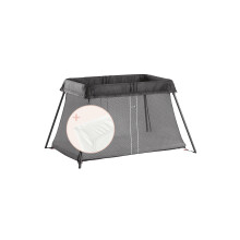 BabyBjörn Travel Cot Light + Fitted sheet, Black