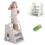 hoopyosms Toddler Step Stool, Adjustable 2/3-Step Foldable Plastic Step Stool with Handles and Non-Slip Design, for Kitchen & Bathroom Use(Grey) 1