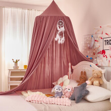 Dix-Rainbow Large Children Bed Canopy Round Dome Girls Mosquito Net Kids Princess Play Tents Nursery Room Decoration for Baby