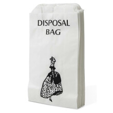 Clearly Disposable Paper Sanitary Bags, Pack of 1000 White Paper Bags for Period Pads, Feminine Hygiene and More